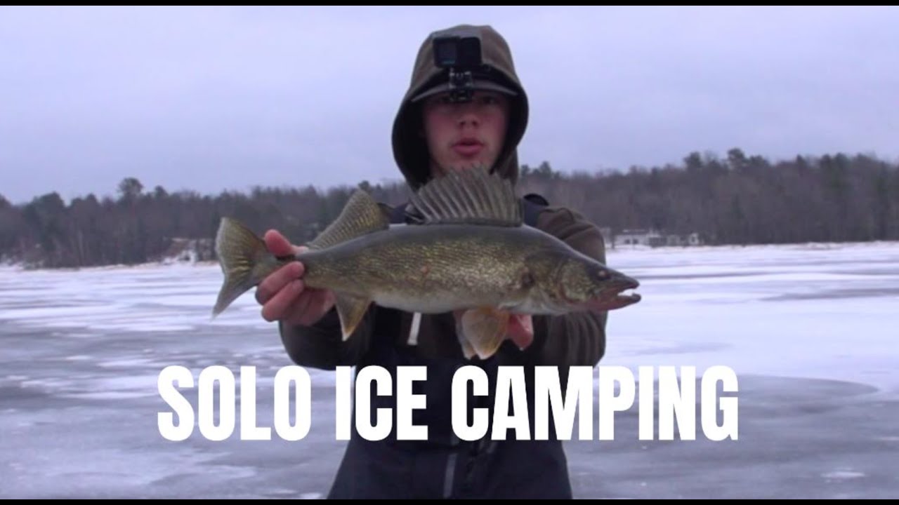 SOLO Ice Camping Adventure (Ice Fishing)