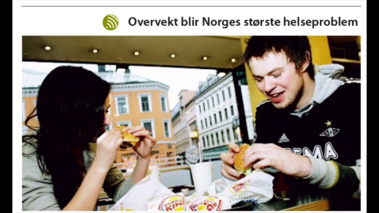Overvekt blir Norges største helseproblem 9.