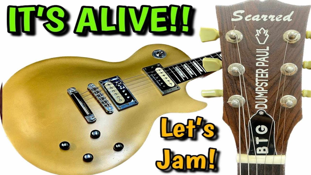 GIBSON LES PAUL Found in the Dumpster By The Guitologist HAS BEEN RESURRECTED!!
