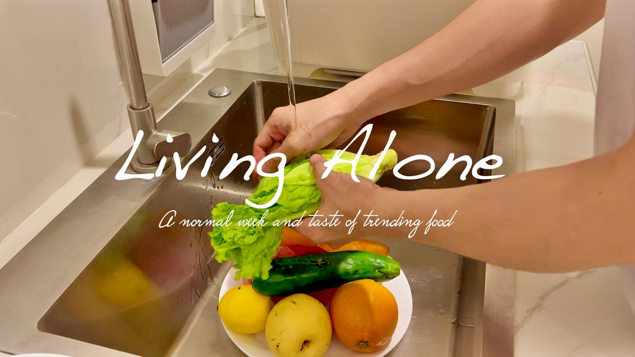 Living Alone: A normal week and taste of trending food