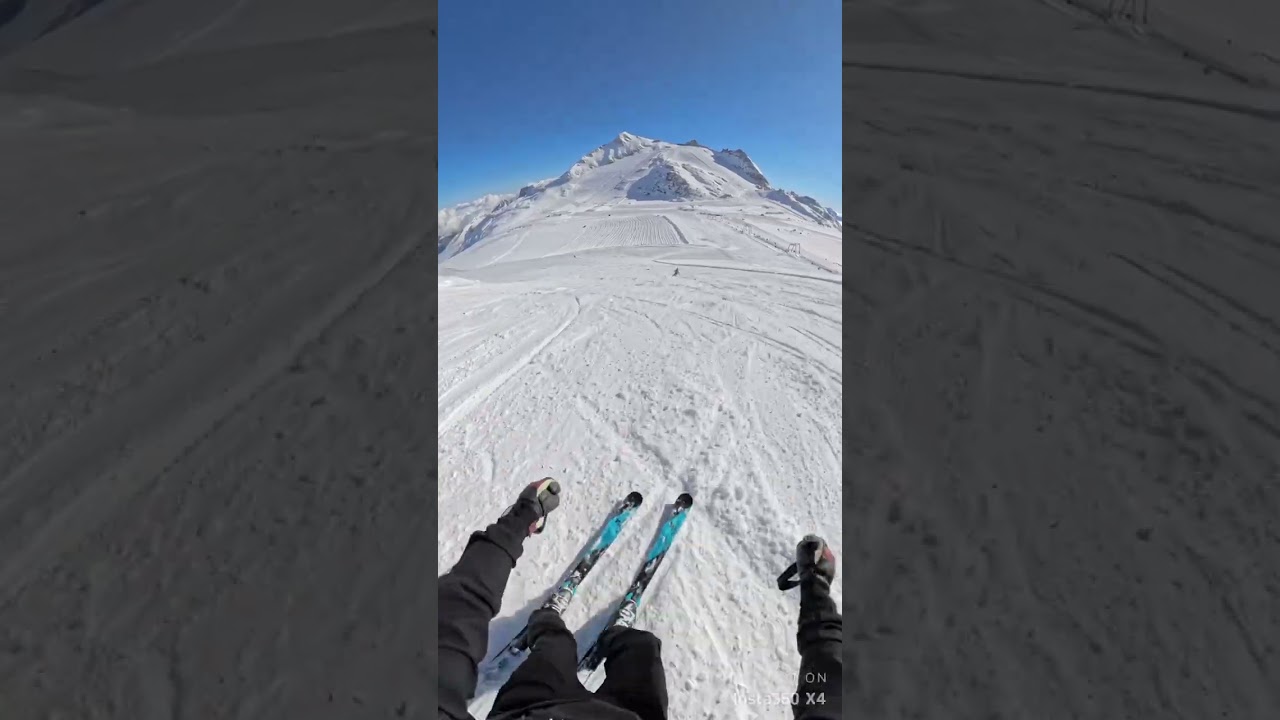 Hintertux Gletscher im Oktober Ski fahren