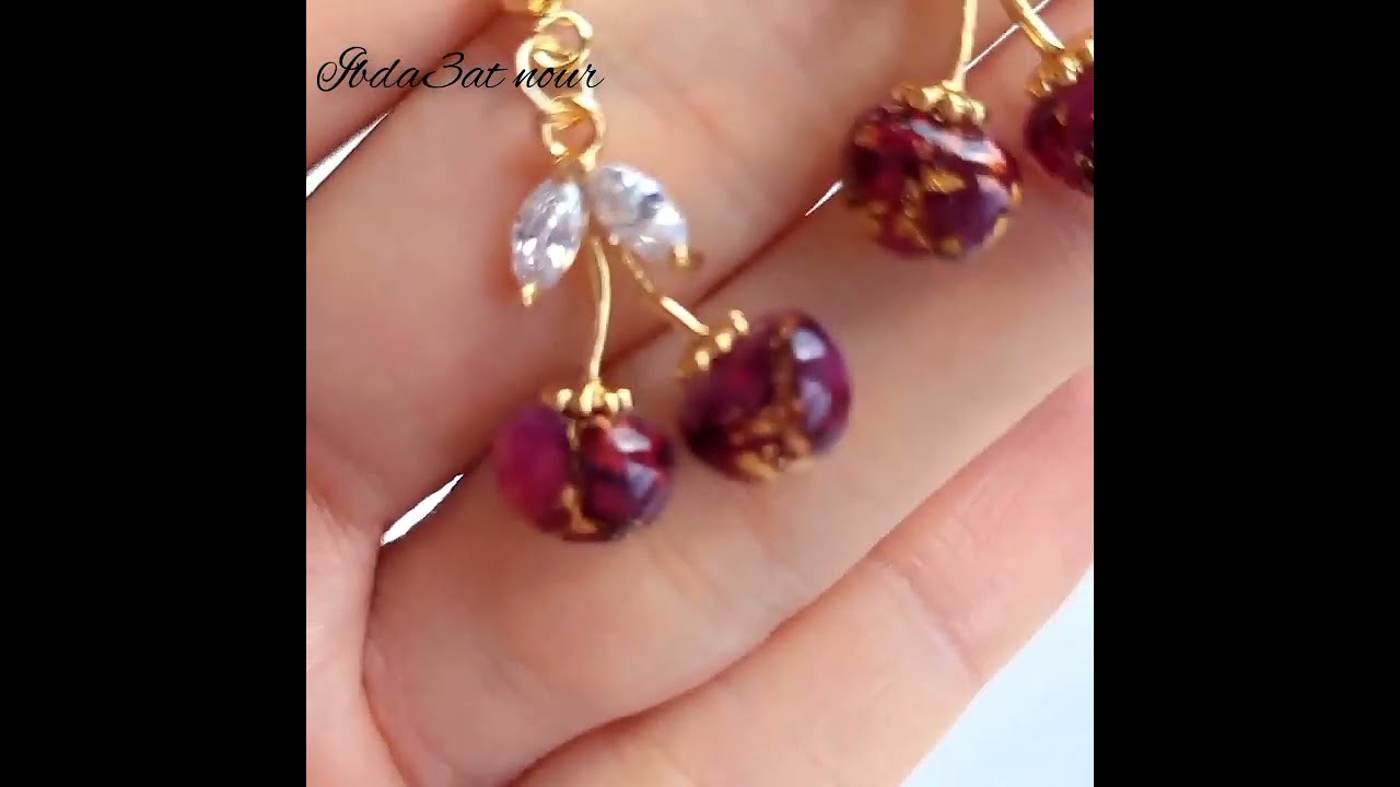 كيف تصنع اكسسوارات اليدوية من عجينة سيراميك والورق دهبي 👌💞