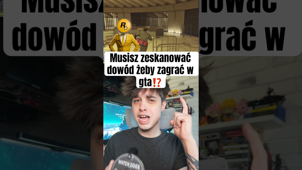 Będziesz musiał zeskanować sw&oacute;j dow&oacute;d żeby zagrać w gta⁉️#gaming #gamingnews #techolek #gta