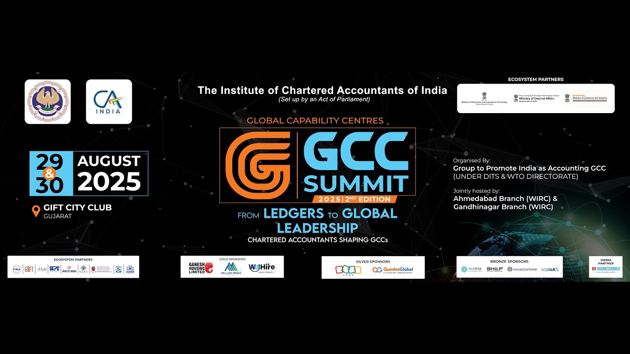 Inaugural Ceremony of GCC SUMMIT 2025 @ GIFT CITY-GANDHINAGAR ON 29 & 30.08.2025-Day-1(29.08.2025)