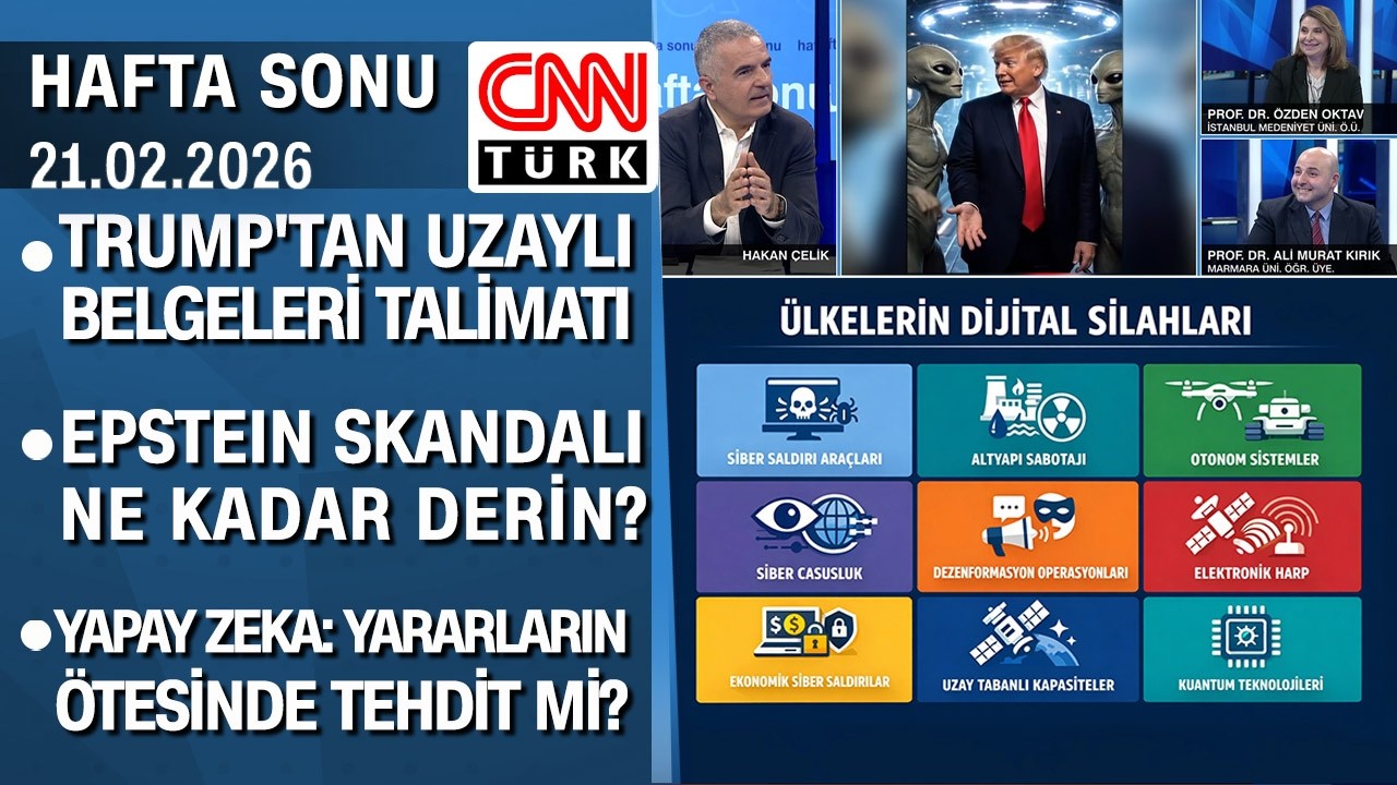 Trump'tan uzaylı belgeleri talimatı | Yapay zeka: Yararın ötesinde tehdit mi? -Hafta Sonu 21.02.2026
