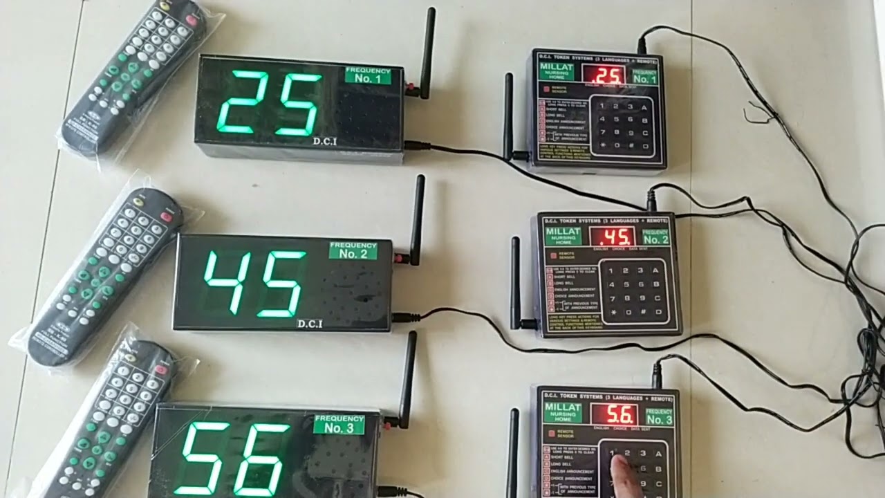 Multiple wireless token displays