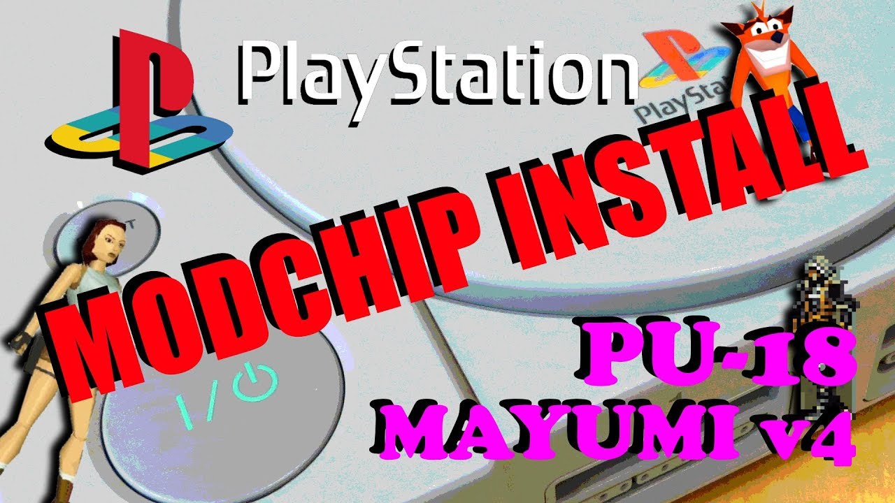 PlayStation SCPH-550X PU-18 Region Free Mod Install Demonstration - Mayumi 4