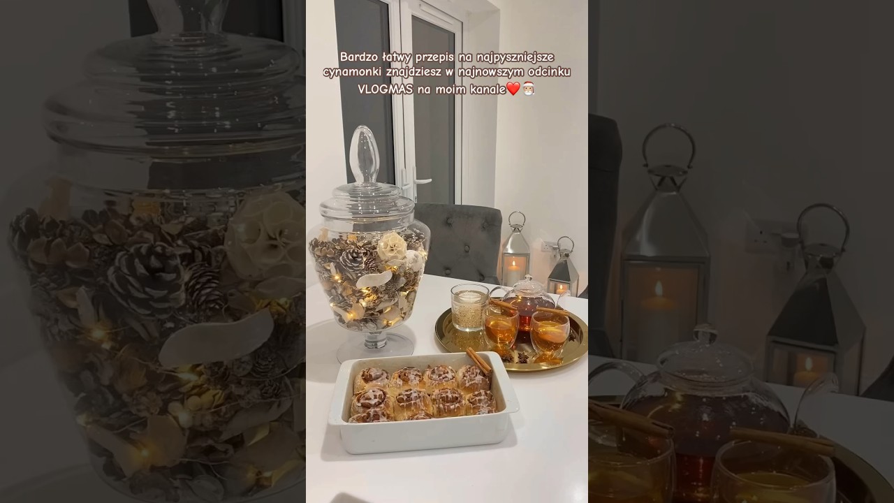 Przepis na te obłędne cynamonki znajdziesz na moim VLOGMAS🎅🏼❤️#vlogmas2023 #cynamonki #przepis