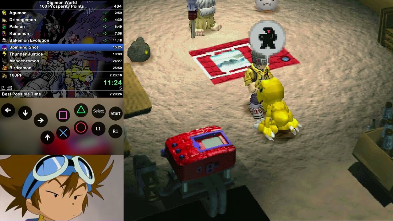 Digimon World - 100 Prosperity Speedrun in 2:21:46
