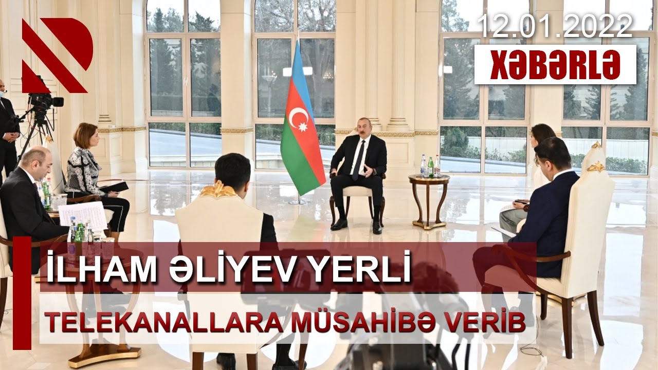 Prezident İlham Əliyev yerli telekanallara müsahibə verib