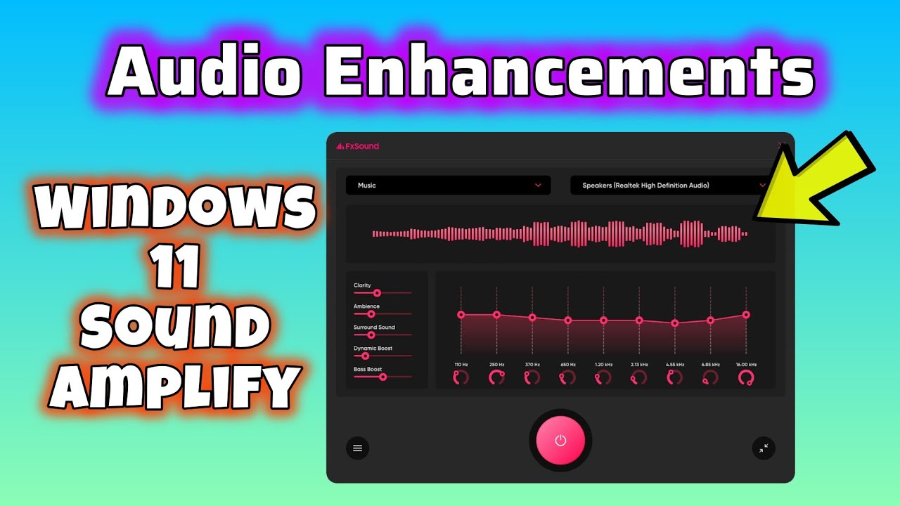 FX sound equalizer boost volume for Windows 11 computer