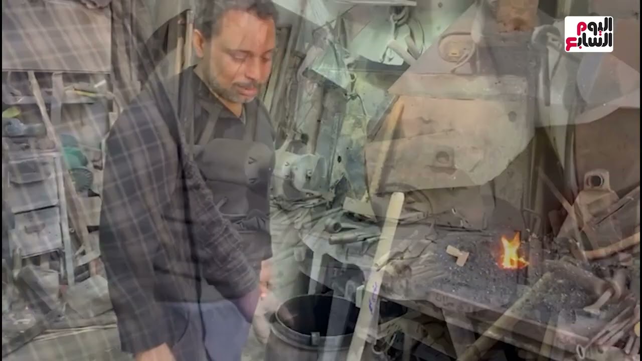 الحداد البلدى بالدقهلية مهنة تتوارثها الأجيال   ورشة جلال عمرها 70 عاما ويعرفها المزارعين من المدن و