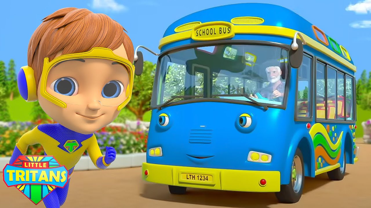Las Ruedas En El Bus Van Rueda, Rueda - Canción Divertida Y Educativa Para Niños