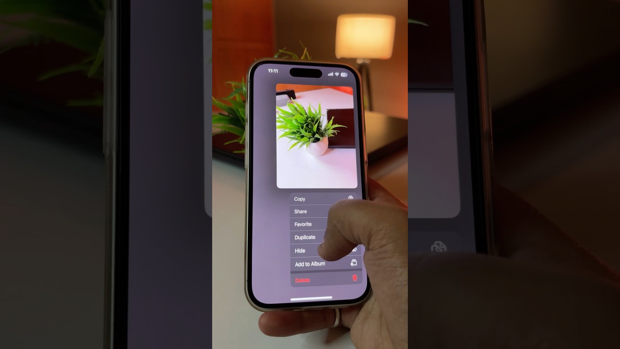 Hide Photos Like A Pro In iPhone👀#tech #shortsfeed #shorts #iphone #youtubesearch