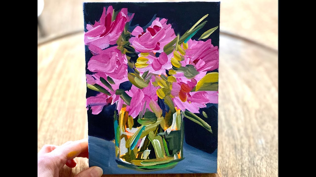 Painting Flowers Timelapse