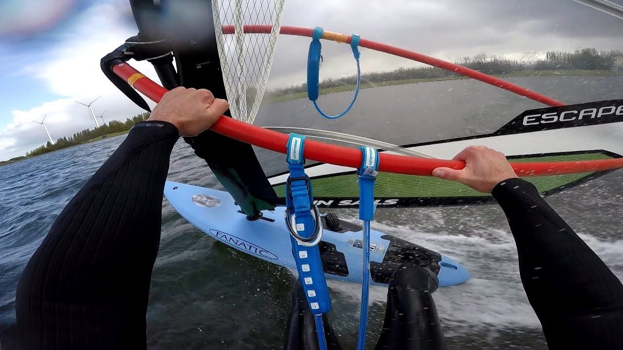 30 knots (55km/h) on 1996 Fanatic Gecko Class-X at Grevelingendam 20-04-2024