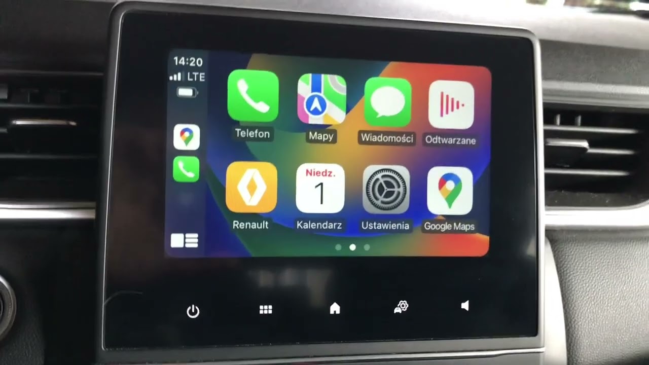 Captur ,Clio ,Dacia bezprzewodowo apple carplay android auto jak to zrobić