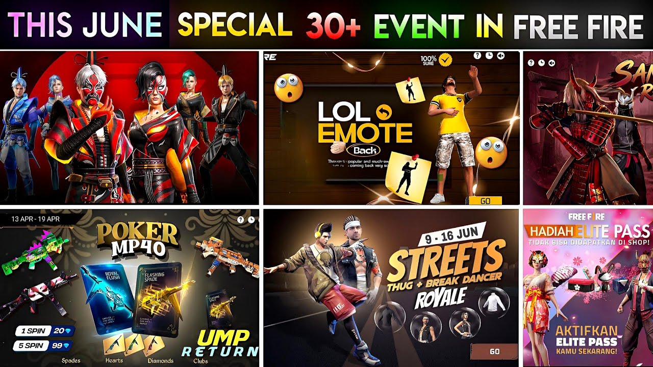 Upcoming Events in Free Fire 🤯🥳| Next June Event | Free Fire New Event | Ff New Event | New Event Ff