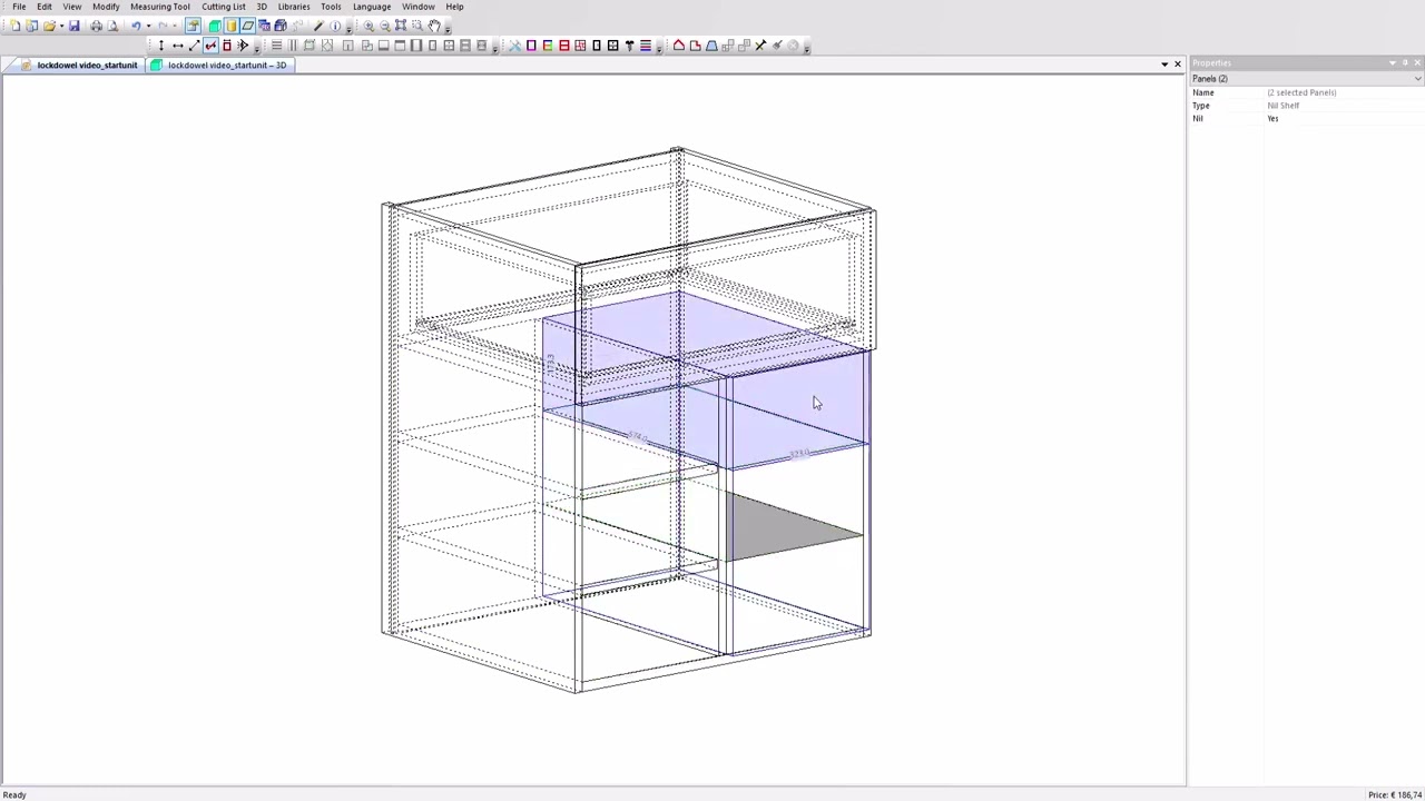 Integration of Lockdowel fittings and drawer sliders with PolyBoard cabinet software