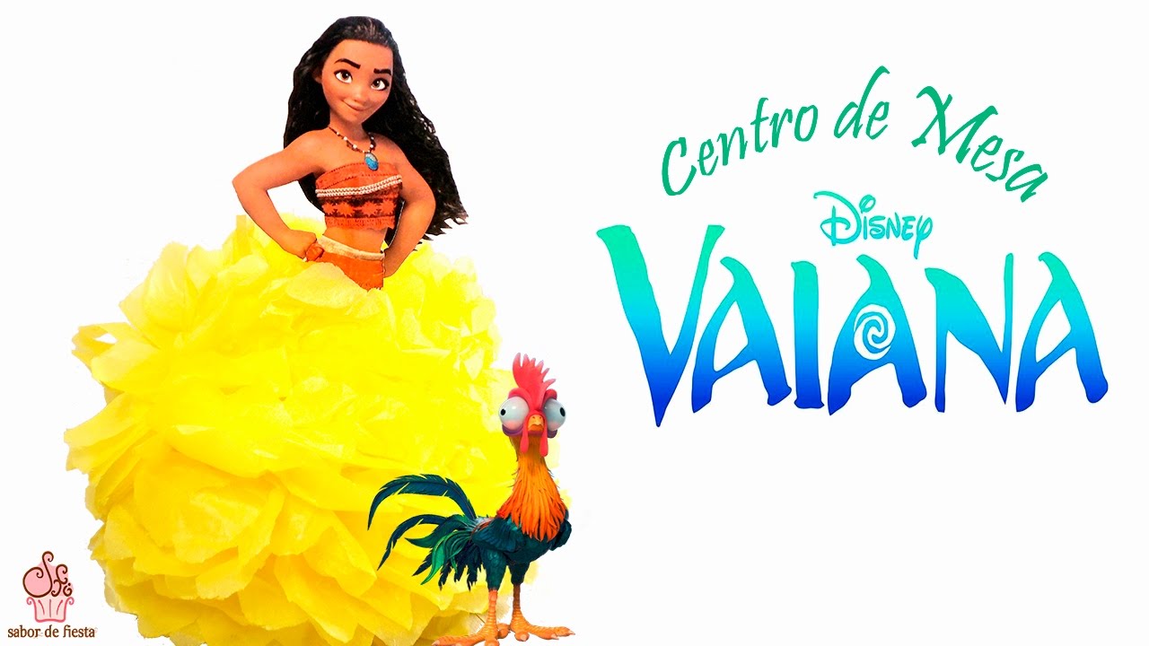 MOANA/ VAIANA / CENTRO DE MESA 🌴 Sabor de Fiesta