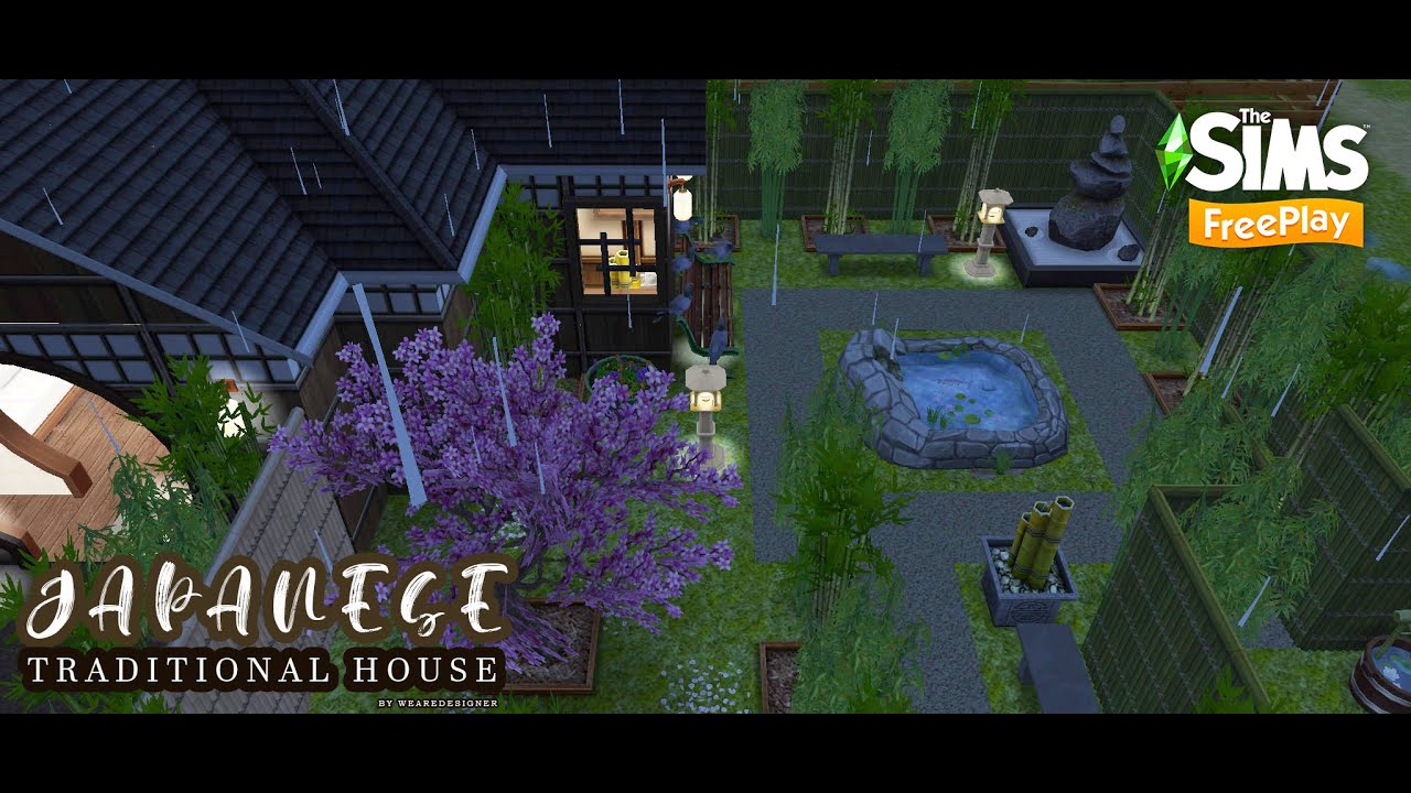 JAPANESE TRADITIONAL HOUSE | The Sims Freeplay | House Tour | Story of Satou's House | Wearedesigner