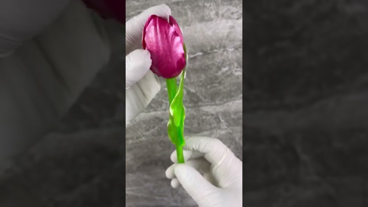 Как сделать тюльпаны из изомальта. Цветы из изомальта.