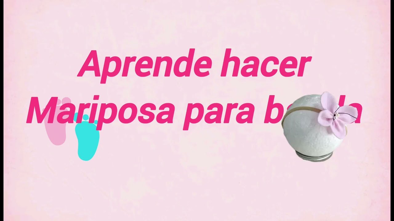 Mariposa para banda o para sujetar del cabello para niñas o bebé 