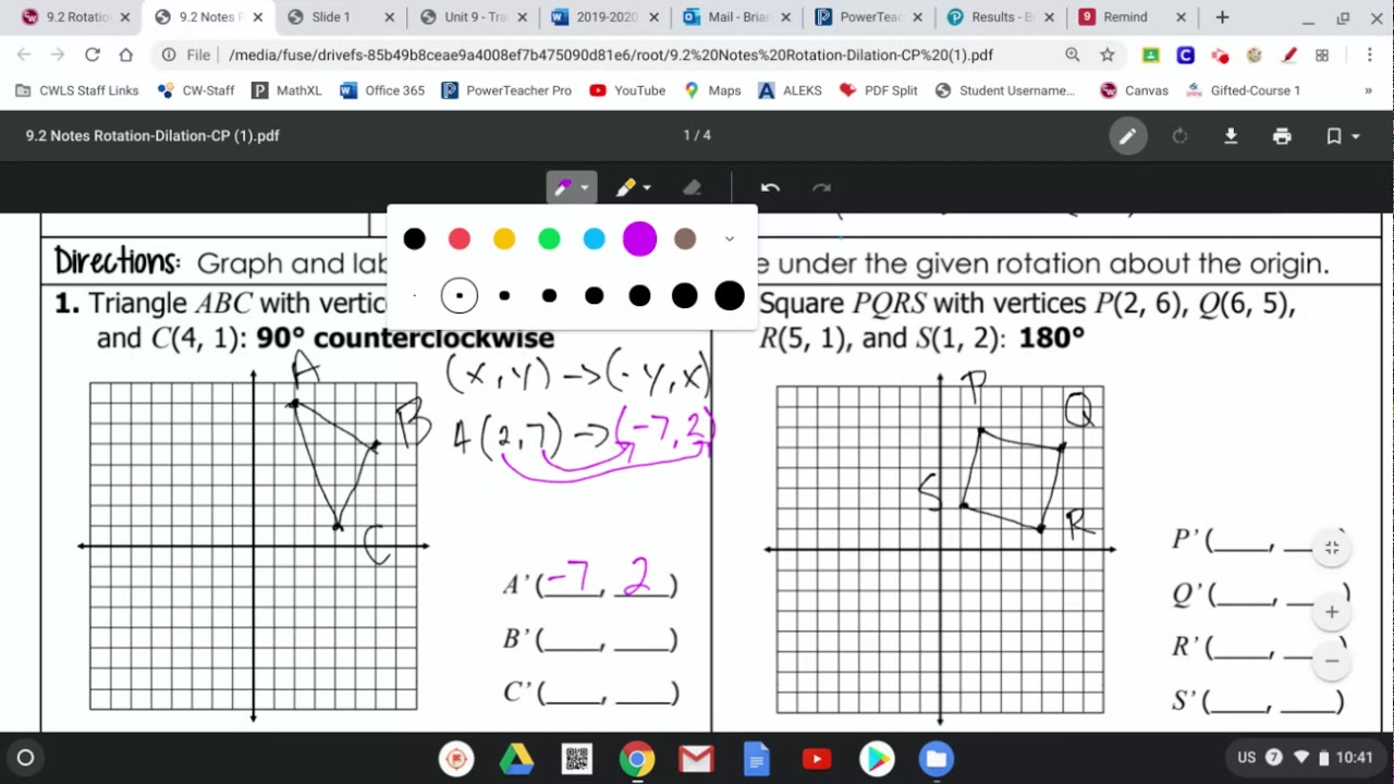 9.2 Rotations #1-4-CP