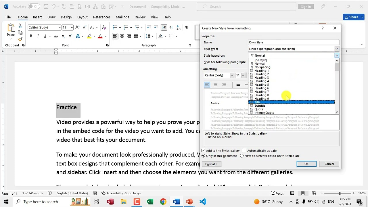 MS Word Class 11 in Urdu | Headings & Styles | Learn to Format Documents Professionally