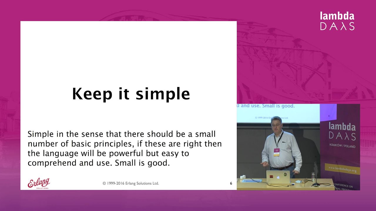 Robert Virding - On Language Design (Lambda Days 2016)