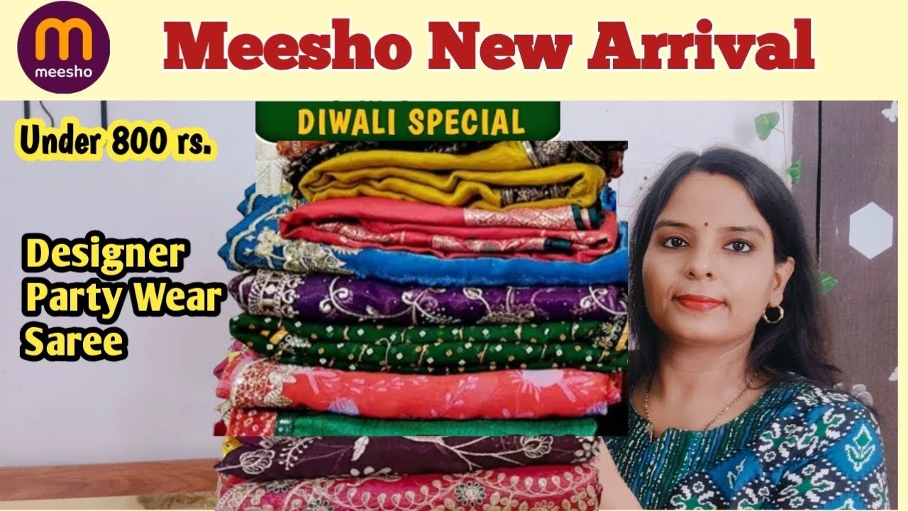 Meesho New Trending Saree Haul Under 800 😍 Meesho Saree Haul 