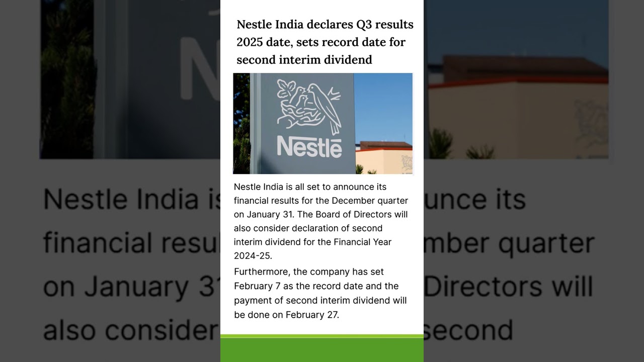Tata electronics acquires  pegatron technology |  Nestle India declares Q3 results #stockmarketnews