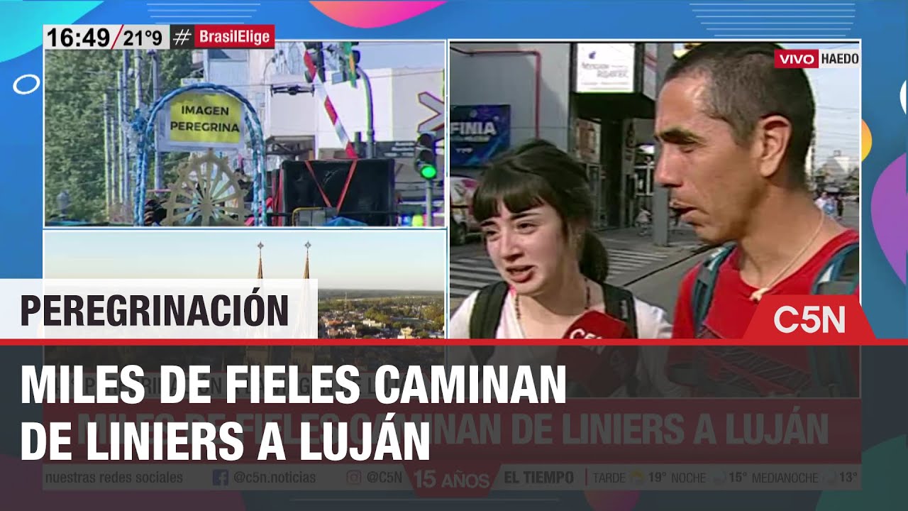 48° PEREGRINACIÓN a LUJÁN: MILES de FIELES caminan de LINIERS