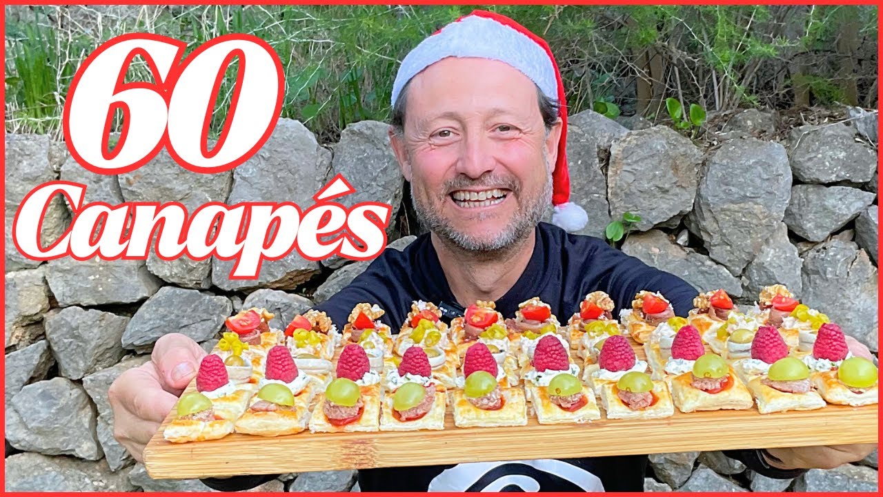 60 CANAPÉS Facilísimos con 1 Lamina de Hojaldre (Canapés de Bocado) - GUILLE RODRIGUEZ