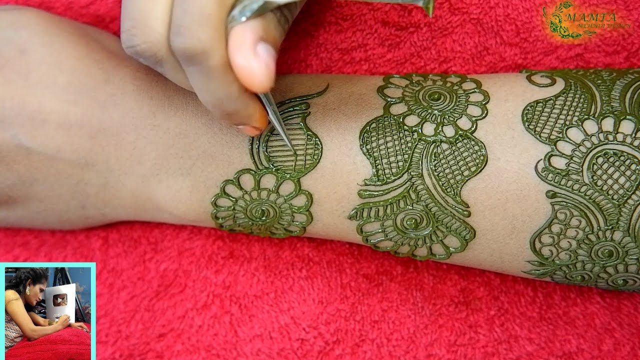 Easy Bangle Style Mehandi Design | Simple Kangan Mehandi Design | चूड़ी मेहंदी डिजाइन