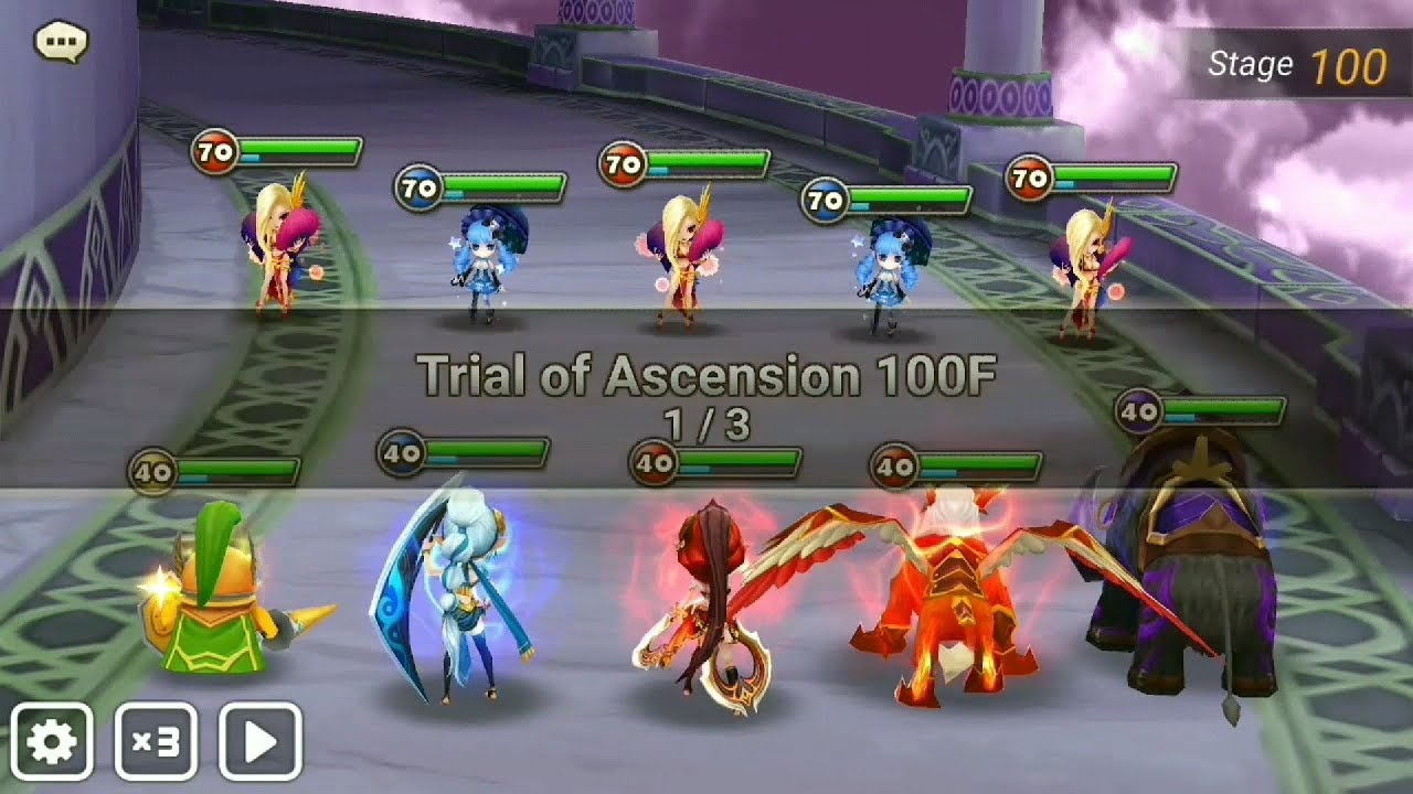 ToA Hard F100 Lyrith so easy for the twins :) - Summoners War