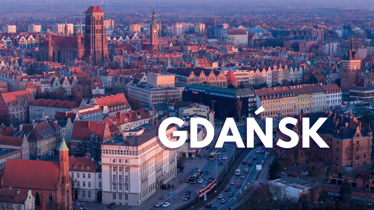 Gdańsk o zachodzie słońca | Dron | Dji air3s | 2025