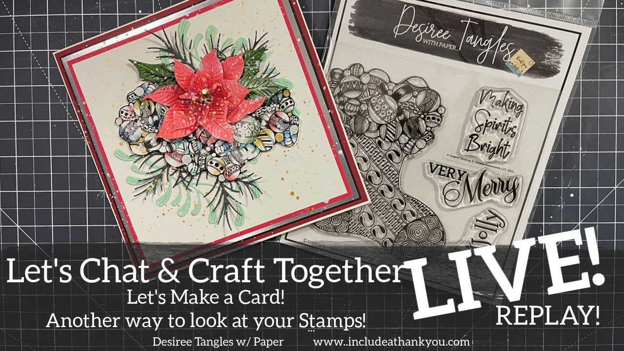 LIVE Replay! Being Inspired to Make a Card!  featuring a @ManleyMadeMinute design!