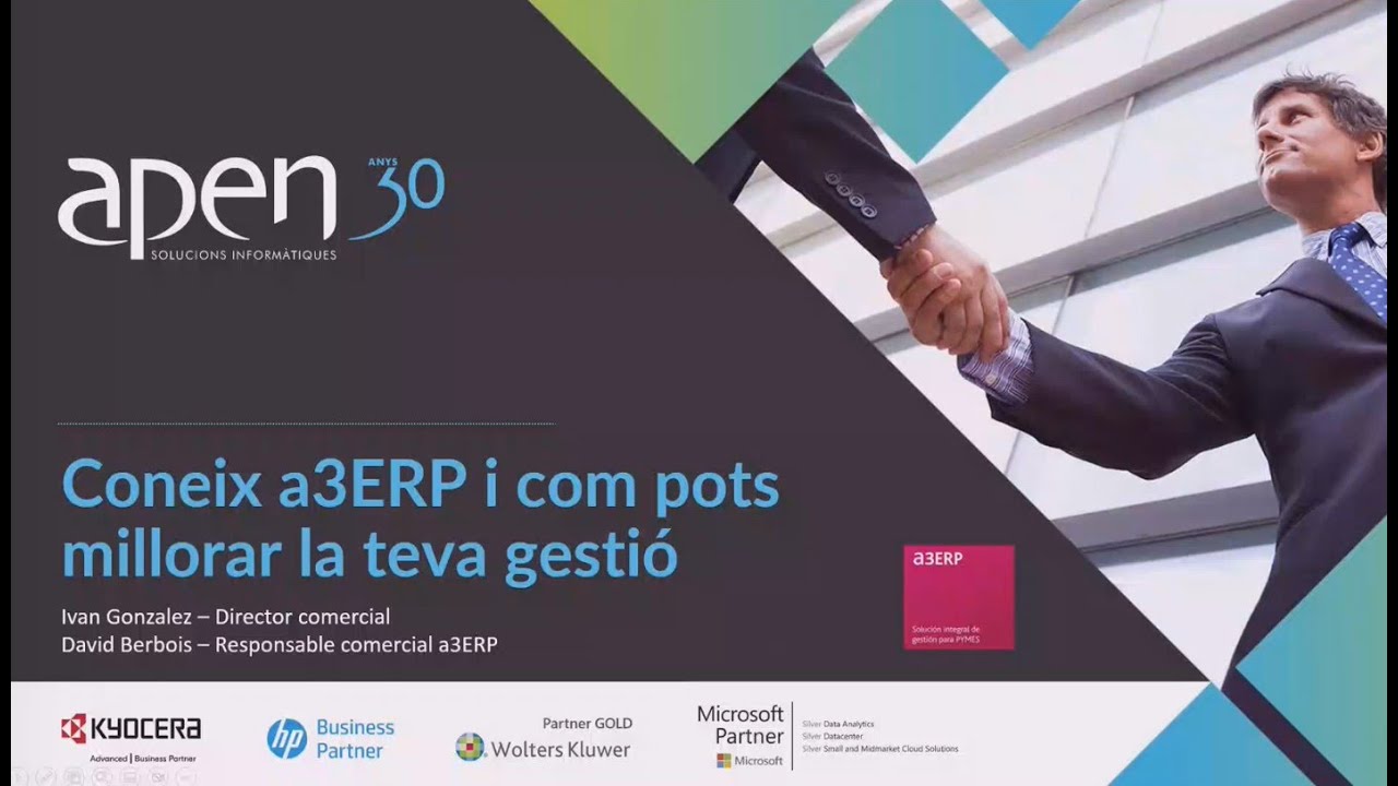 Coneix el software de gestió a3ERP V14.04.00 part 1