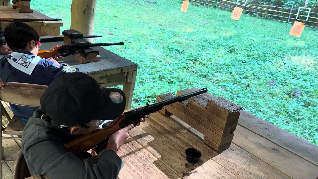 Cub Scout Shooting Practice