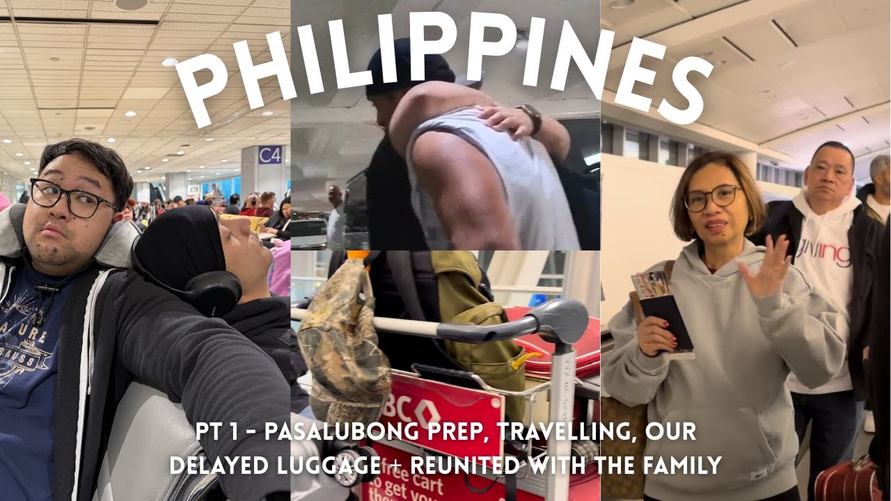 philippines vlog pt. 1 | pasalubong prep, travelling from toronto to manila + DELAYED LUGGAGE?
