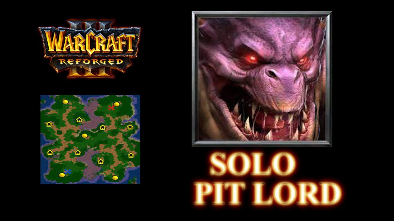 Pit Lord Solo⚫Undead vs Undead | Full 1on1 Warcraft 3 Reforged Gameplay