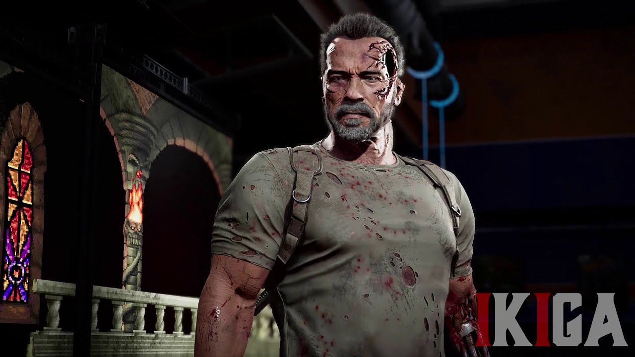 T-800 MEETS NRS-419 DIALOGUE ALL INTROS & VICTORIES - MORTAL KOMBAT 11 ULTIMATE VERSION