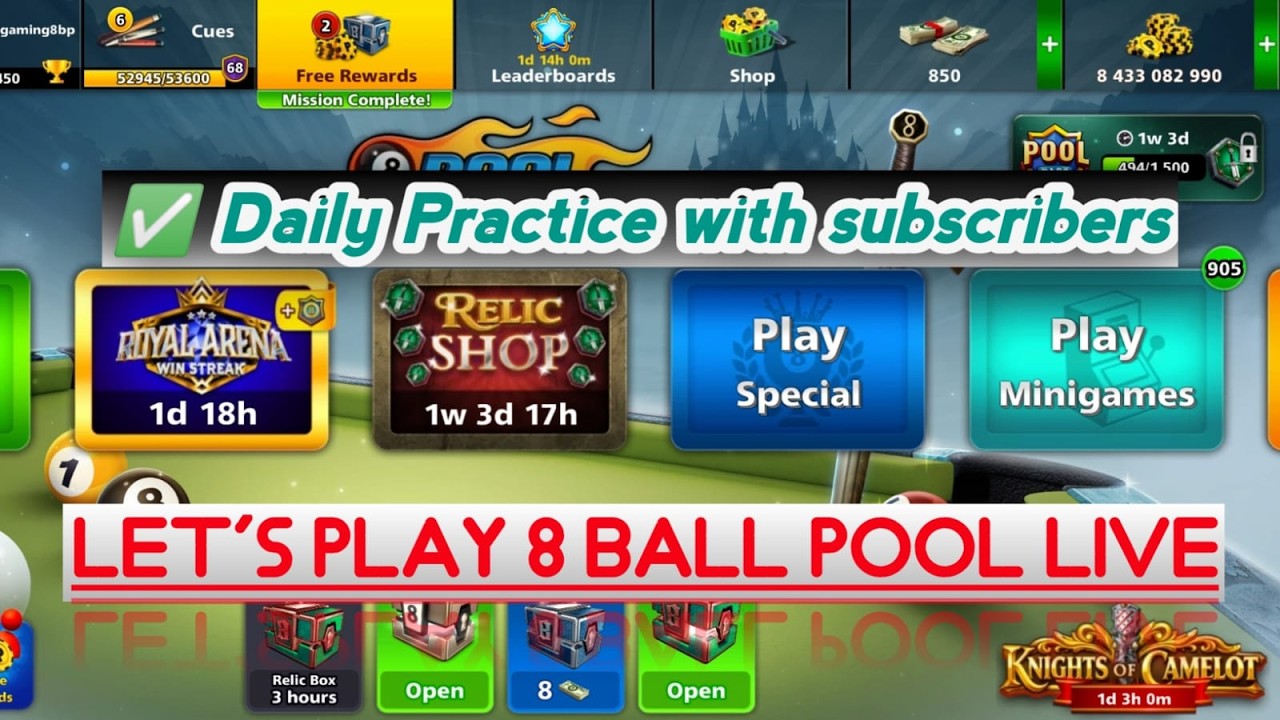 8 ball pool Live Ep 160 I NEW EVENT TABLE I Playing with subscribers  @XJgaming8bp