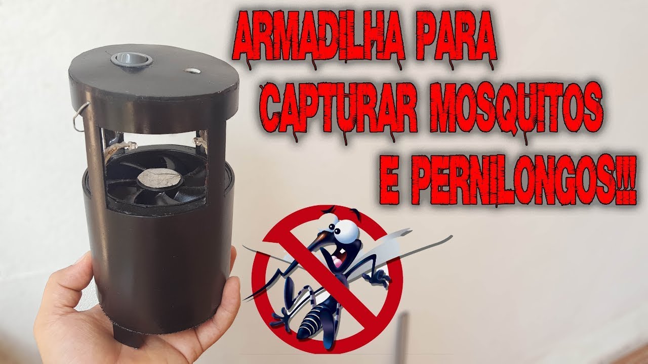 ARMADILHA DE LED PARA CAPTURAR PERNILONGOS E MOSQUITOS