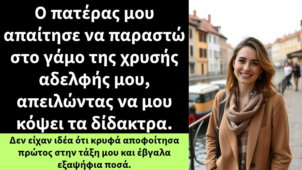 Ο πατέρας μου απαίτησε να παραστώ στο γάμο της χρυσής αδελφής μου, απειλώντας να μου κόψει τα
