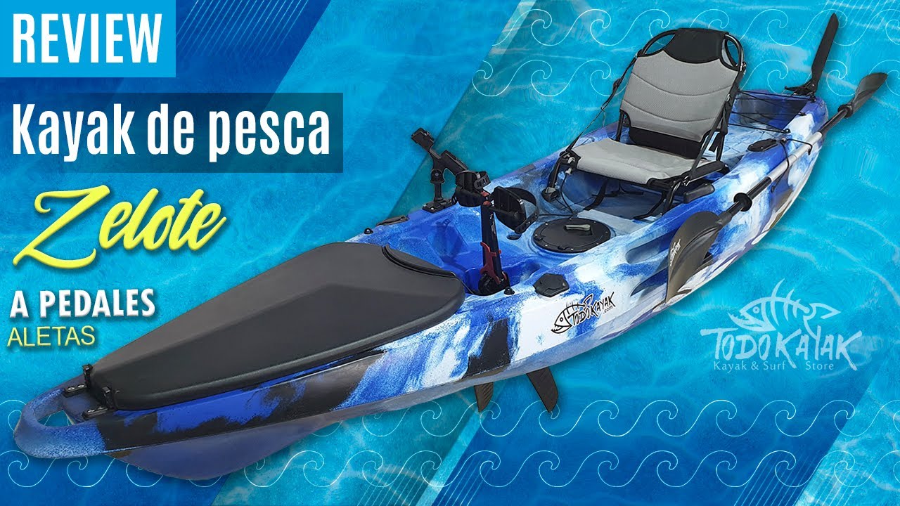Kayak de pesca Zelote (Pedalera de aletas)