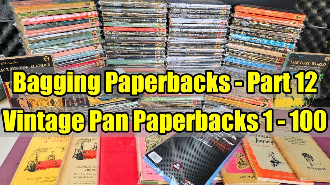 Bagging Books Part 12 - Vintage Pan Paperbacks - Part 1 - Number Only Series 1 to 100