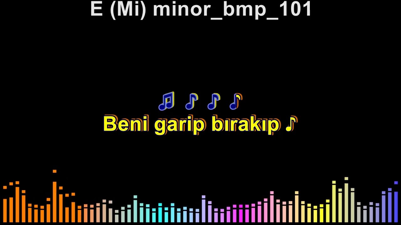 Ferdi Tayfur Gelinmi oluyorsun  E ( Mi) minor bmp 101 KARAOKE