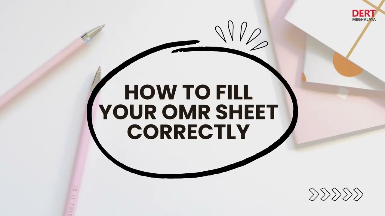 How to Fill MTET OMR Sheet Correctly | Step-by-Step Guide | DERT Meghalaya